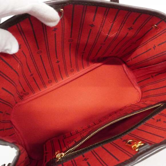 LOUIS VUITTON Brown Damier Neverfull PM Tote Bag - Picture 4 of 16